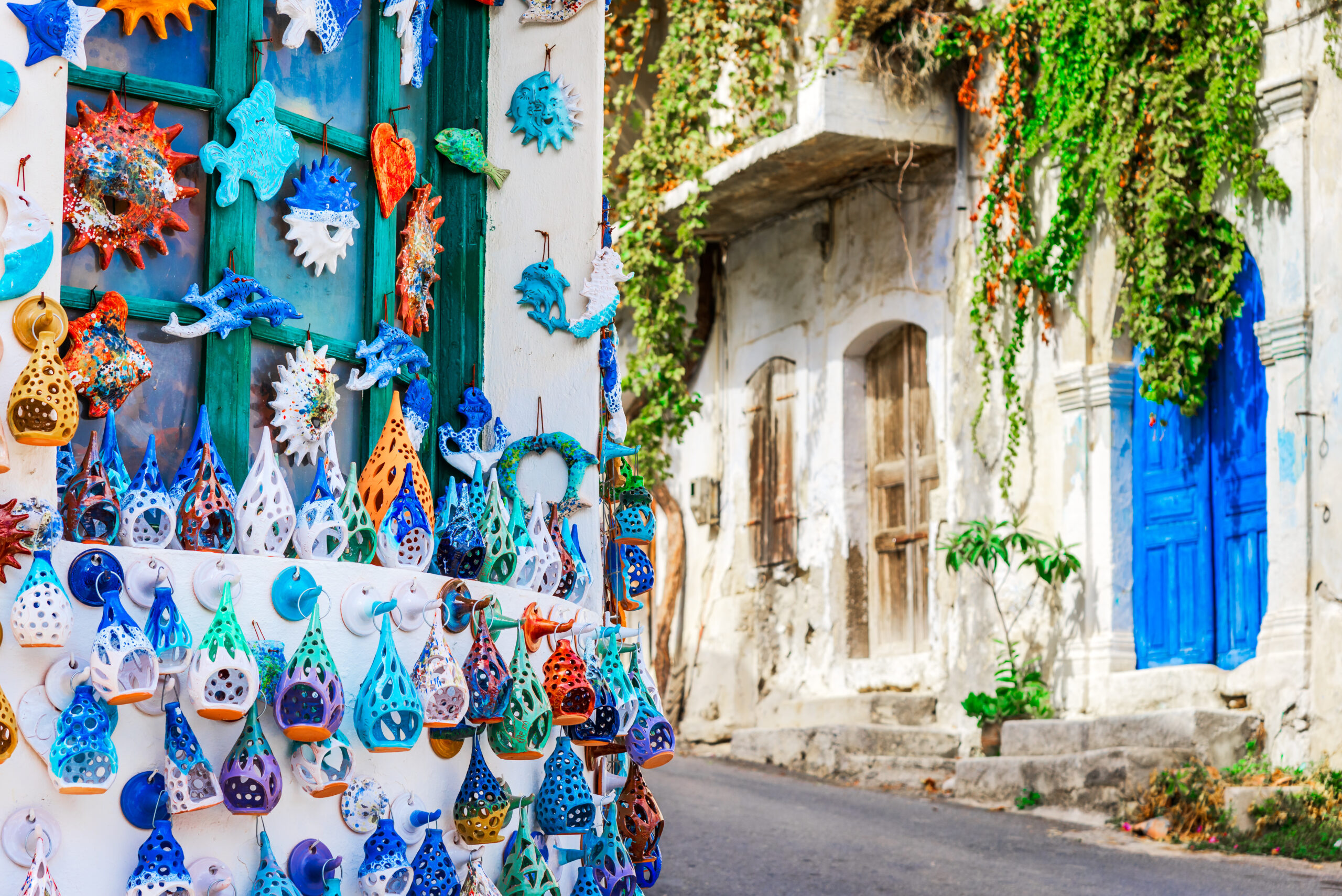 margarites, crete. greece beautiful villages well known for its pottery, in rethymno, central creta.