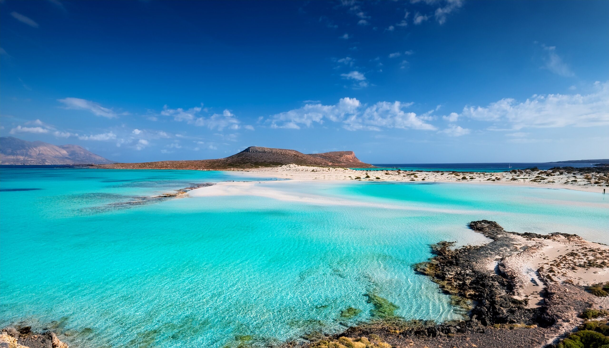 elafonissi beach with turquoise water on crete island a scenic coastal landscape earth day