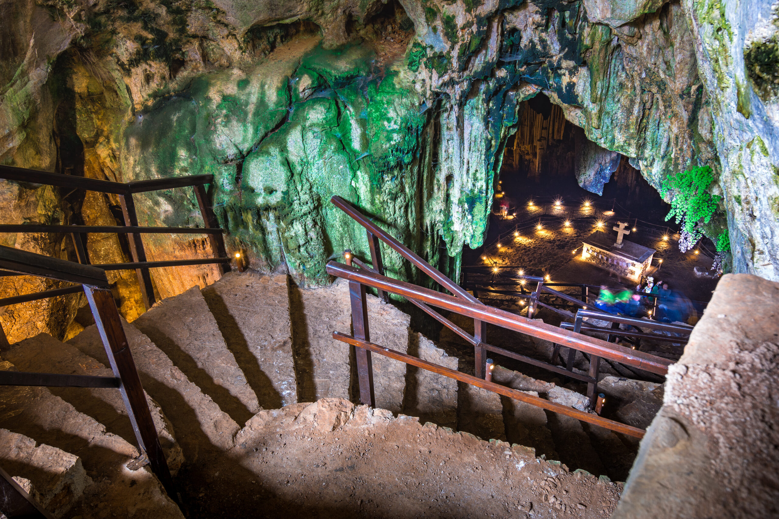 cave of gerontospilios, melidoni, crete, greece.